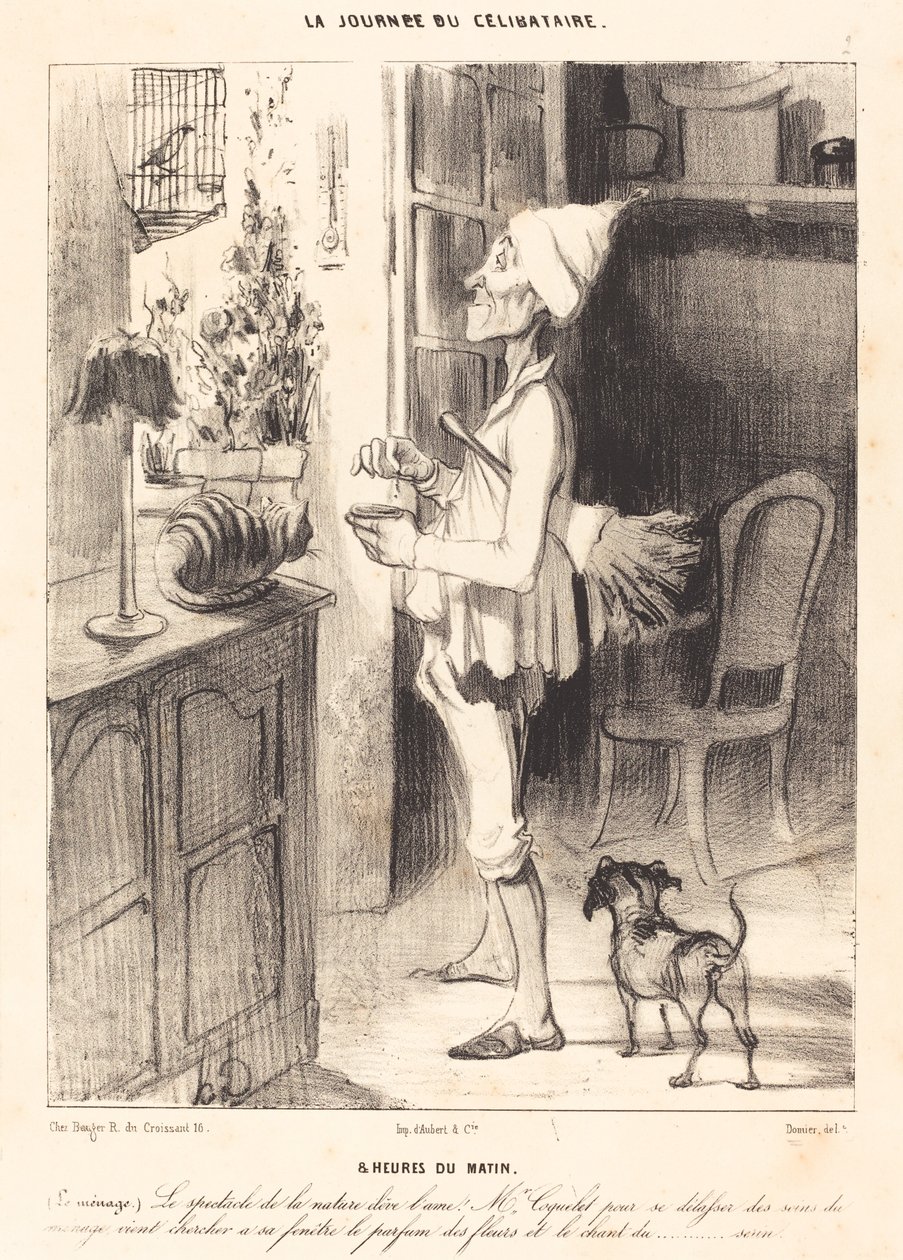8 om morgenen af Honoré Daumier