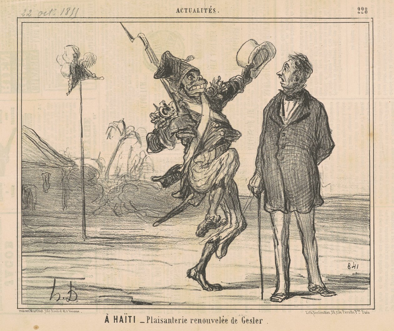 Et Haiti af Honoré Daumier