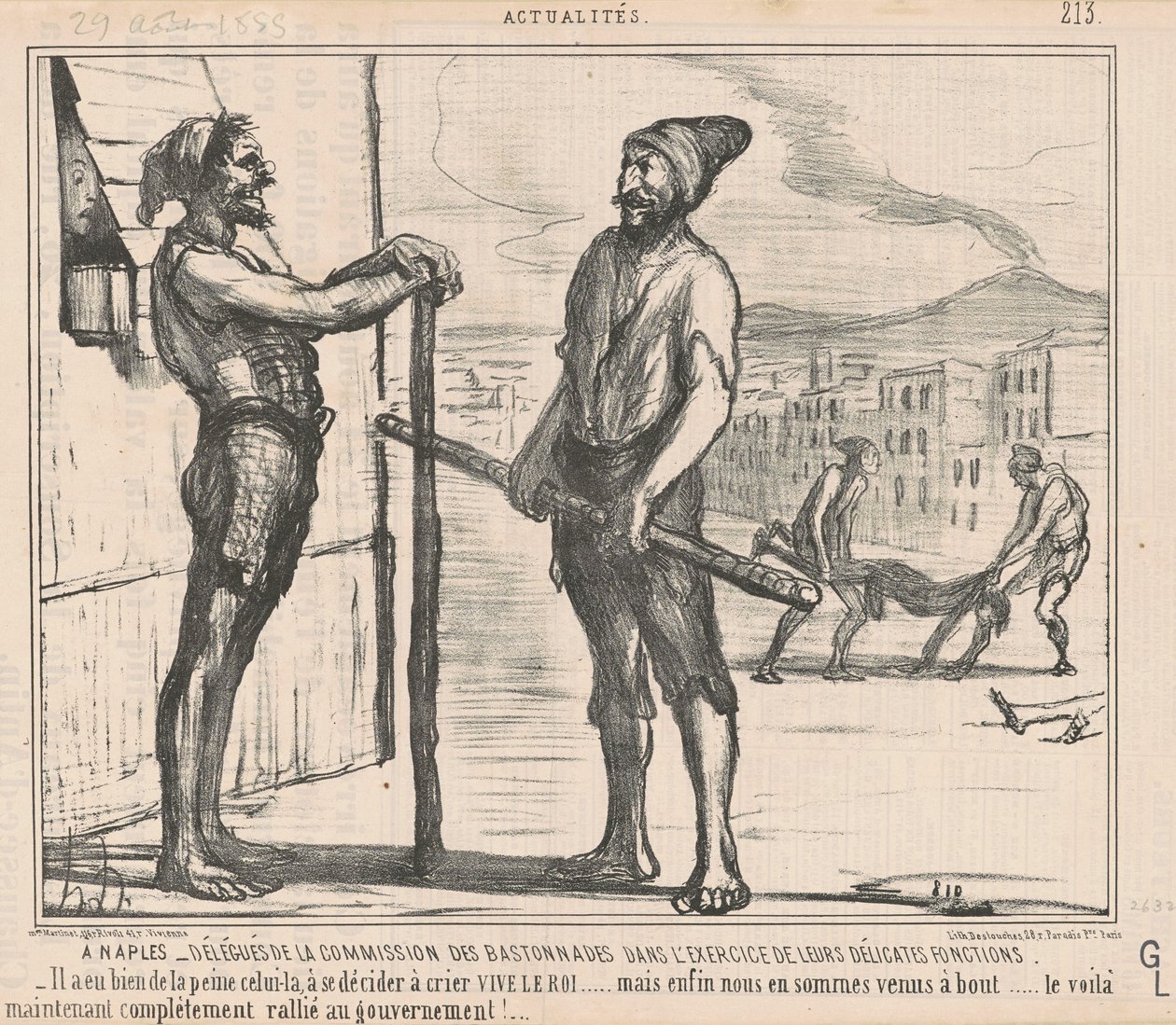 I Napoli: Delegerede fra kommissionen ... af Honoré Daumier