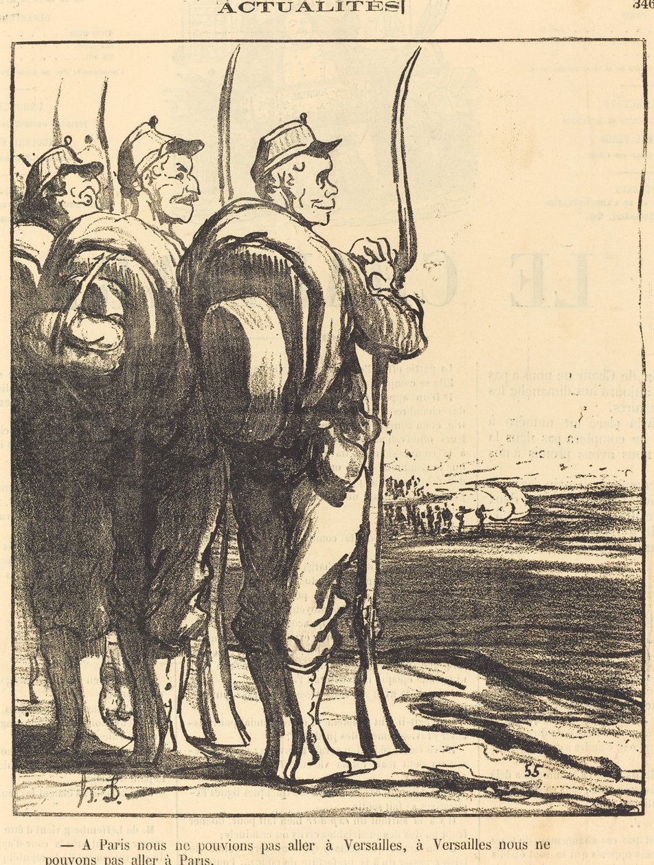 I Paris kunne vi ikke... tage til Versailles... af Honoré Daumier