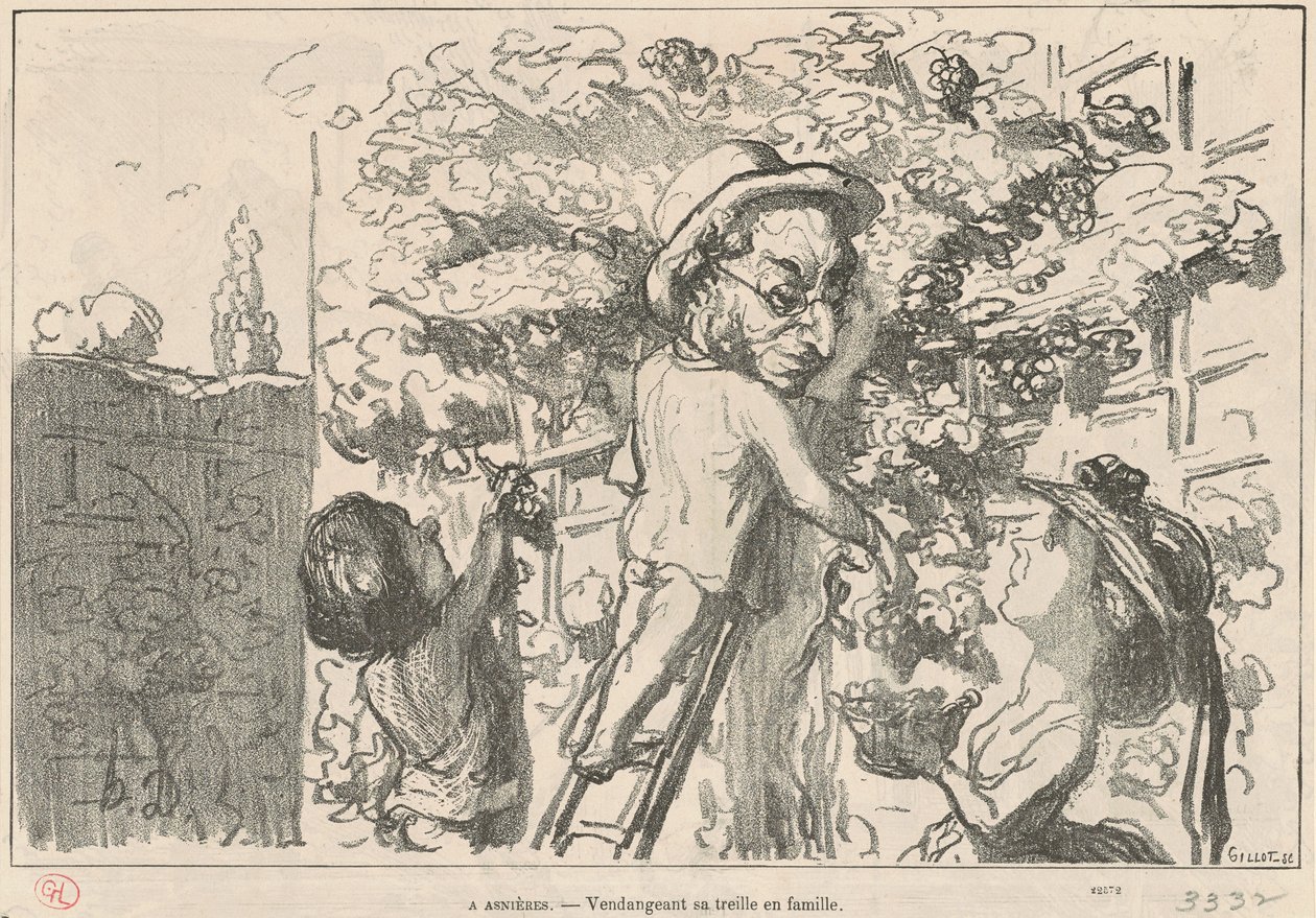 Asniéres af Honoré Daumier
