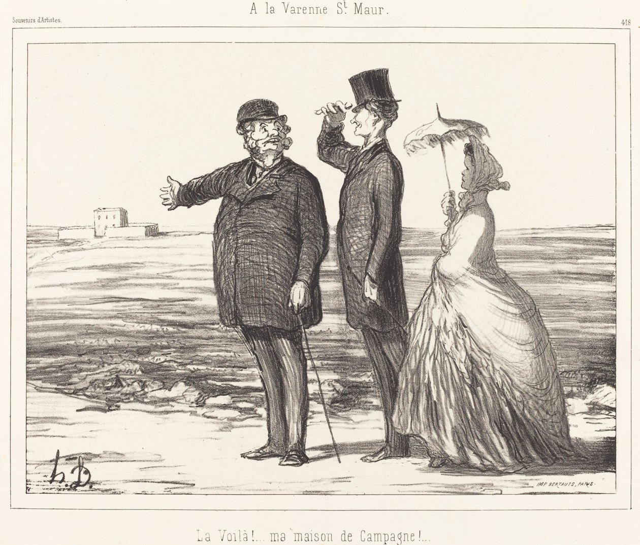Ved Varenne Saint-Maur af Honoré Daumier
