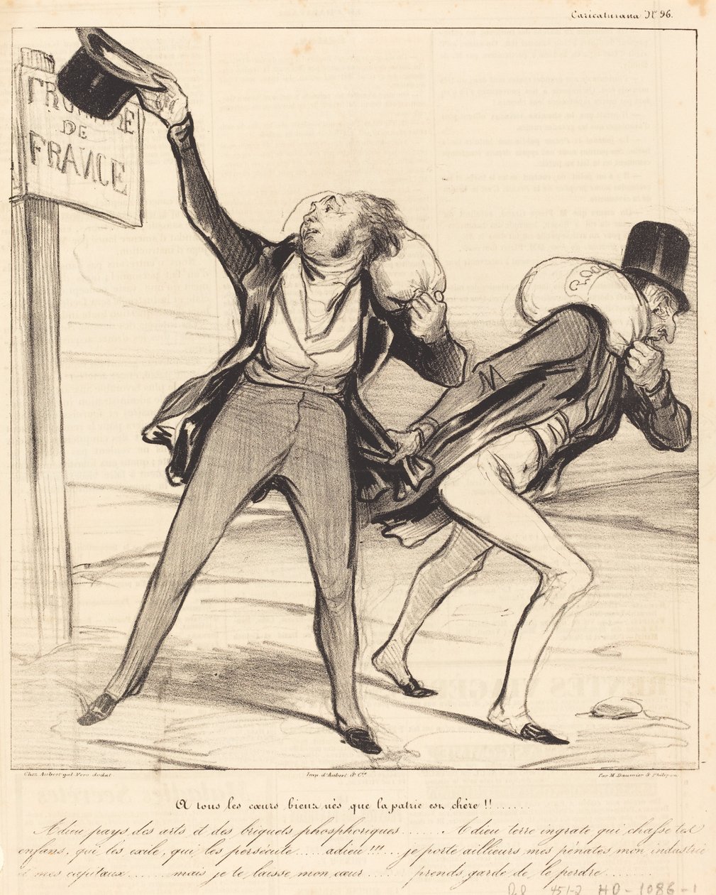 Til alle de velfødte hjerter, at hjemlandet er dyrt !!! af Honoré Daumier