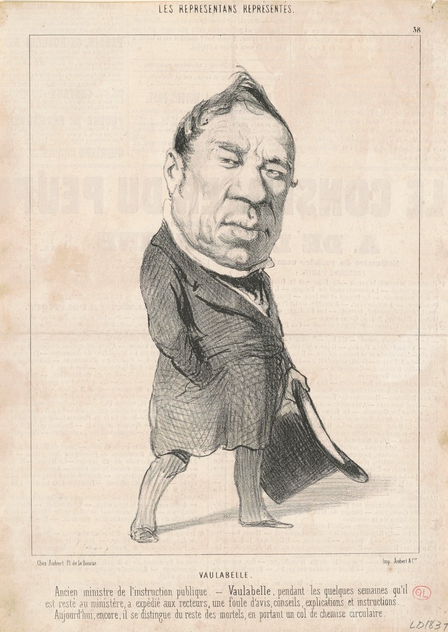 Achille Tenaille af Vaulabelle af Honoré Daumier