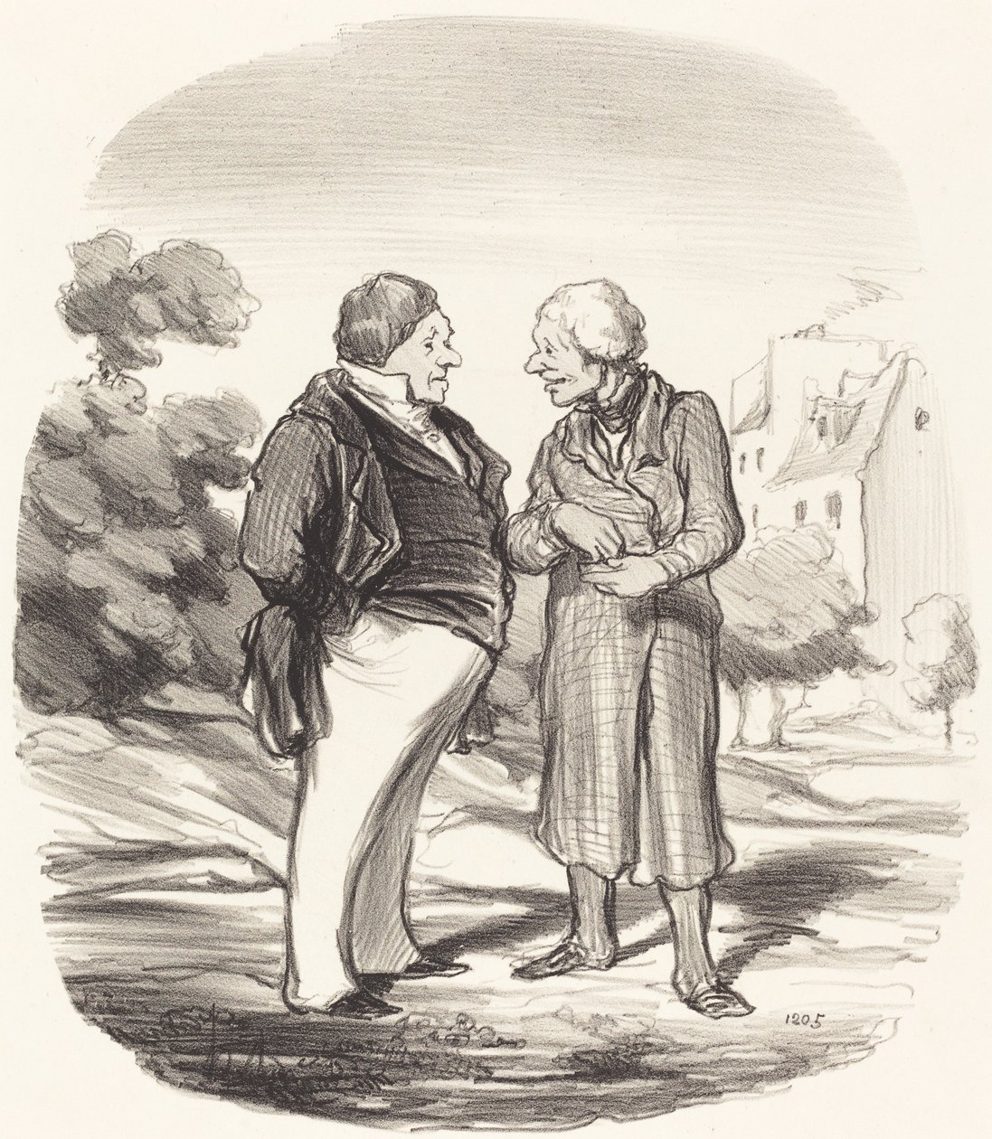 Californiske aktionærer af Honoré Daumier