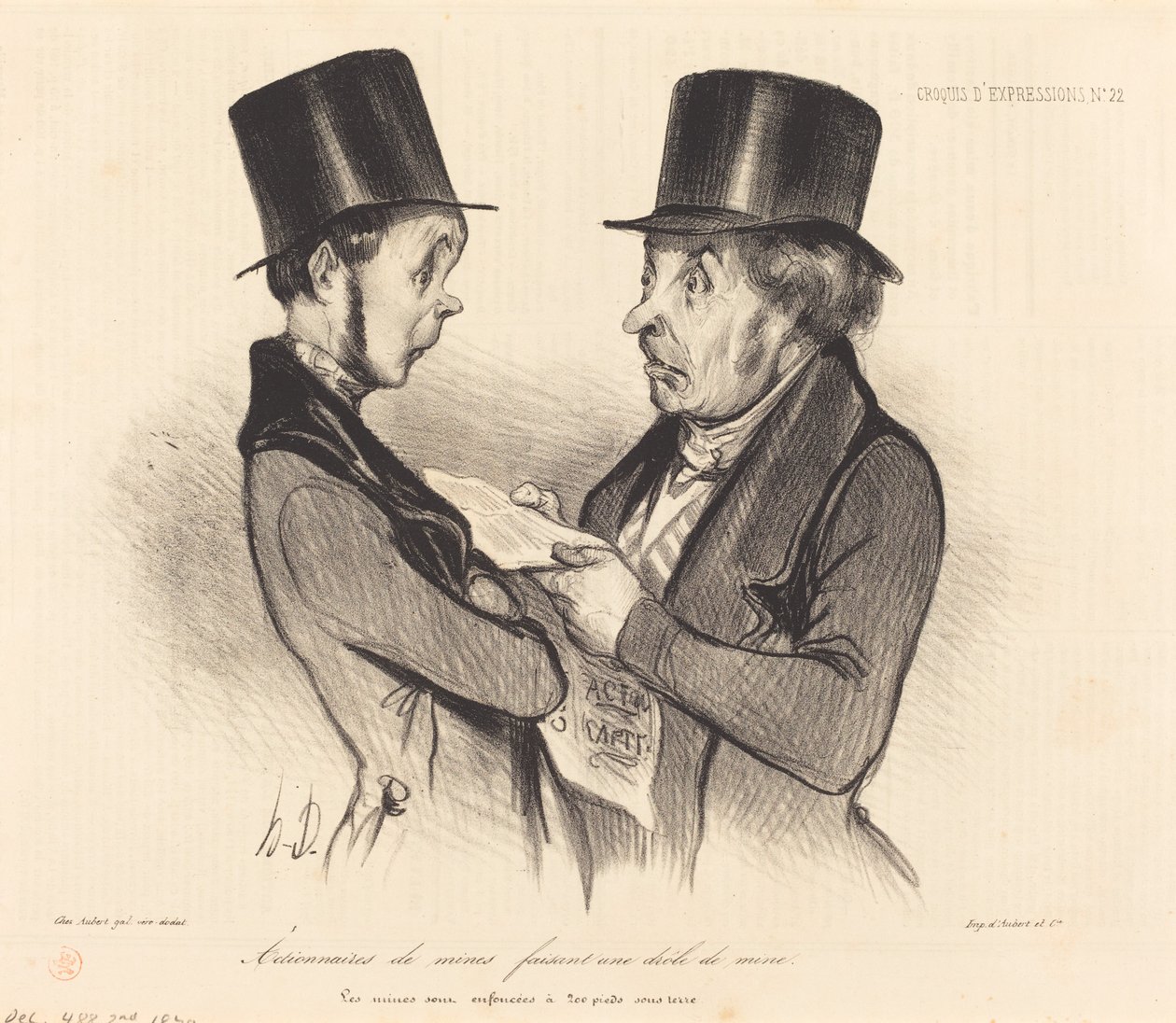 Mine aktionærer... af Honoré Daumier