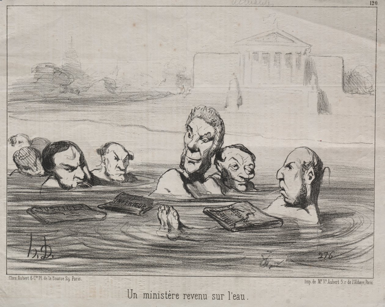 Aktualiteter (nr. 120): En minister vender tilbage til vandet af Honoré Daumier