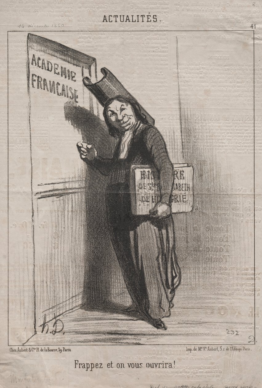 Aktualiteter (nr. 41): Bank på, og den åbner for dig! af Honoré Daumier