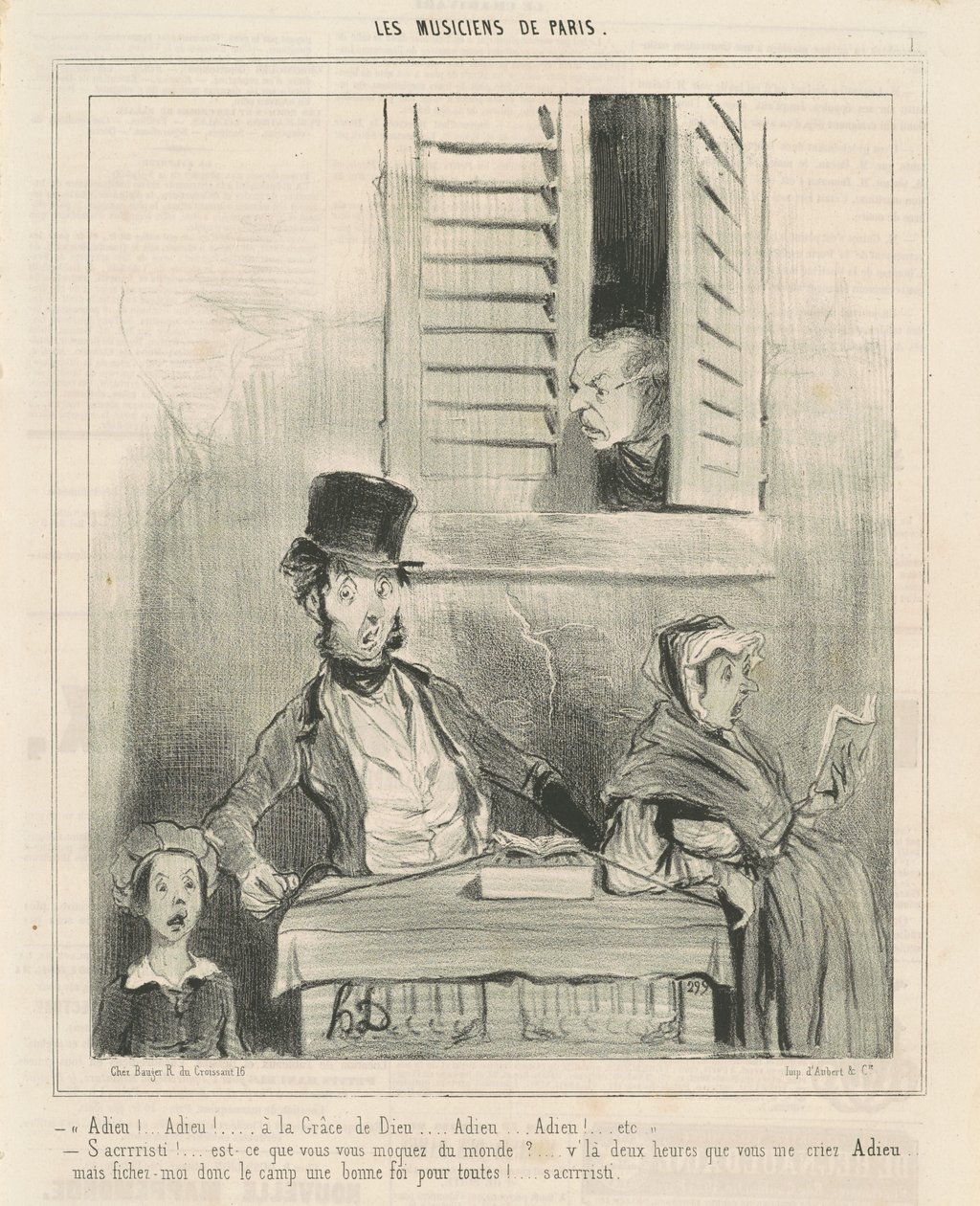 Farvel! ... Ved Guds nåde ... af Honoré Daumier