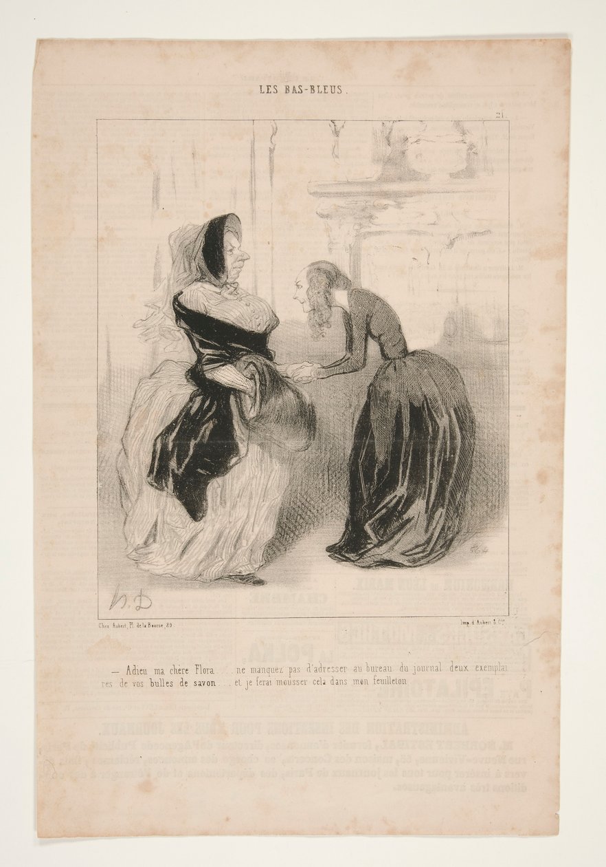 Farvel min kære Flora af Honoré Daumier