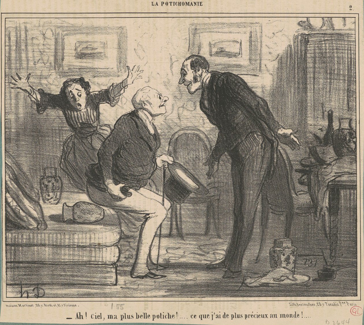Ah! Himlen, min smukkeste potiche! ... af Honoré Daumier