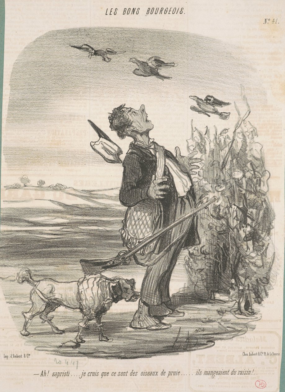 Ah! ...Jeg tror, ​​de er rovfugle... af Honoré Daumier