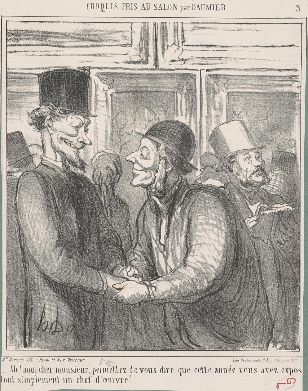 Ah! Min kære herre, tillad... af Honoré Daumier
