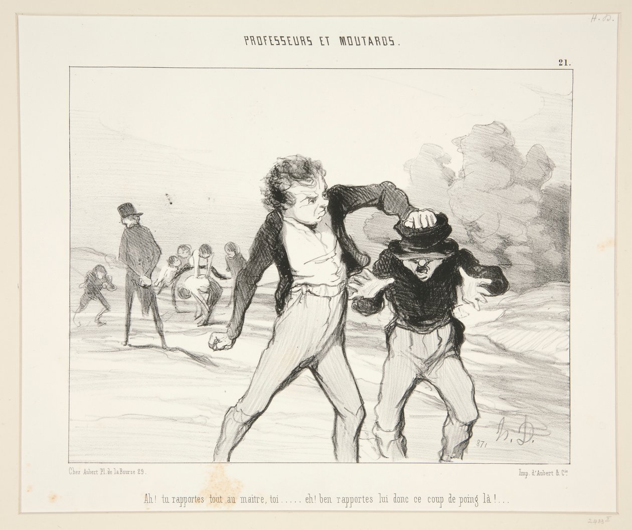 Ah! Rapporterer du alt til mesteren? - #21 af professorer og sennep af Honoré Daumier