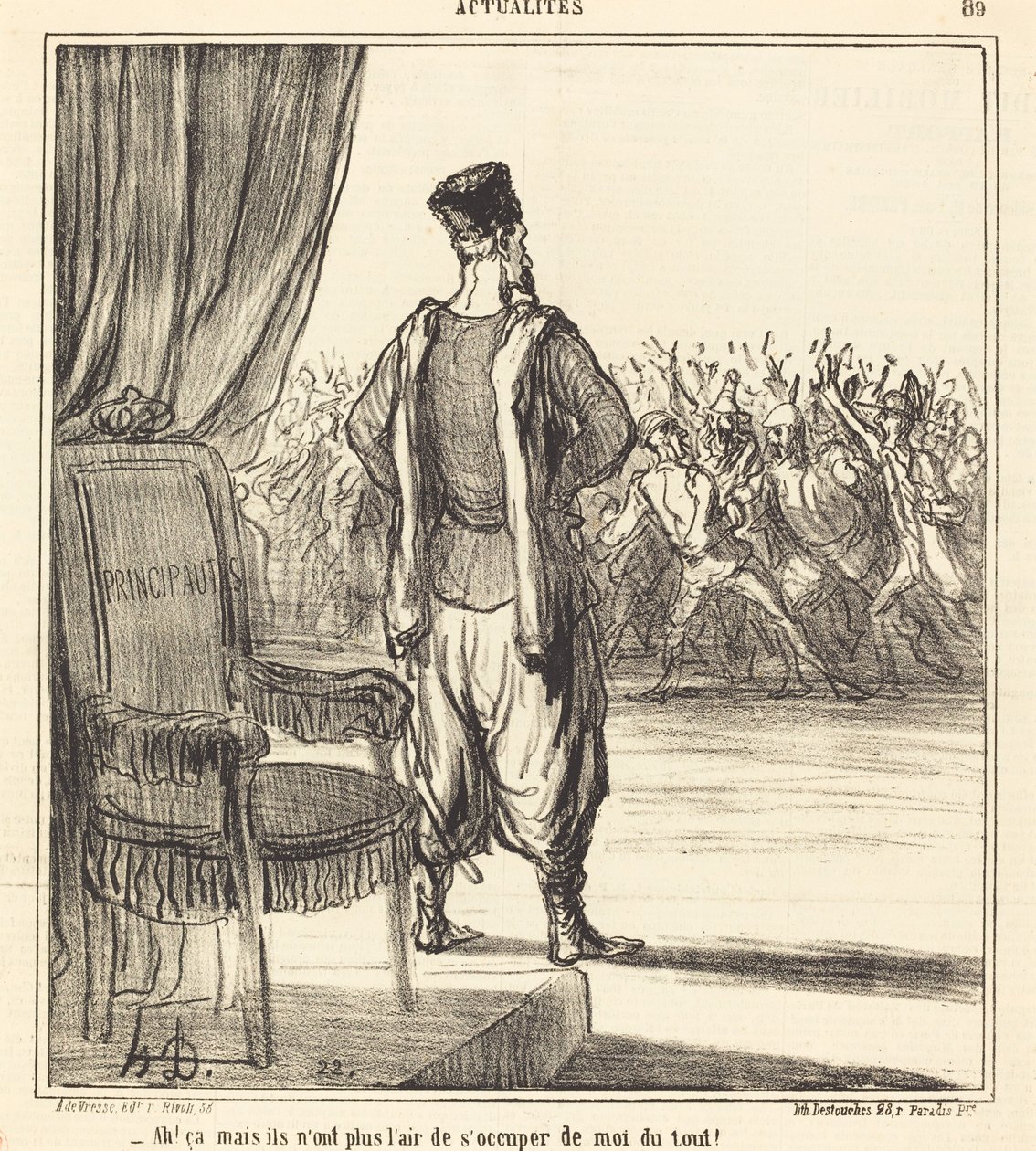 Ah! at... de ser ikke ud til at bekymre sig om mig længere af Honoré Daumier