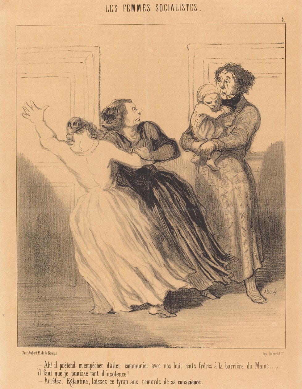 Ah! Han hævder at hjælpe med at gå ... af Honoré Daumier