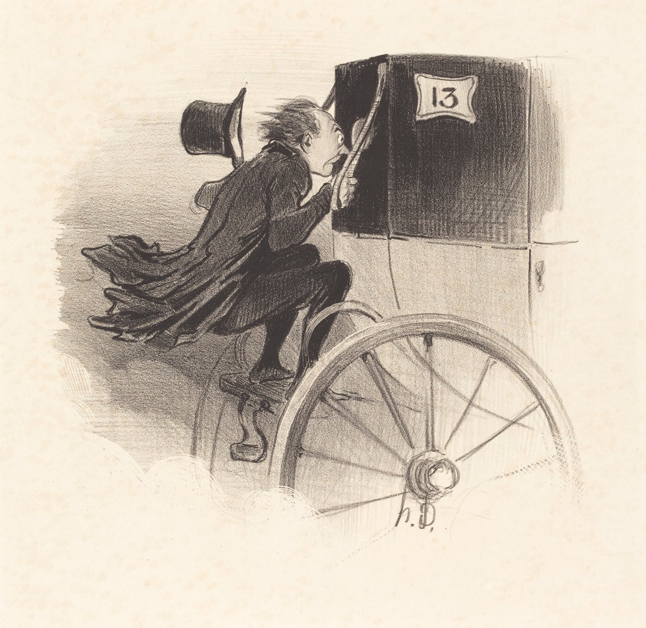 Ah! meget godt jeg er sikker på! ulykkelig... af Honoré Daumier