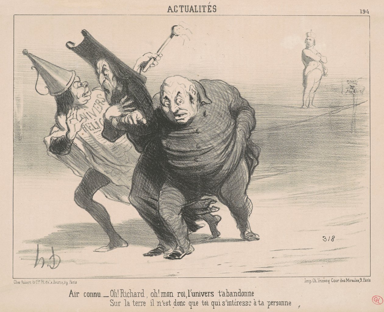Luft kendt: Åh! Richard Åh! Min konge ... af Honoré Daumier