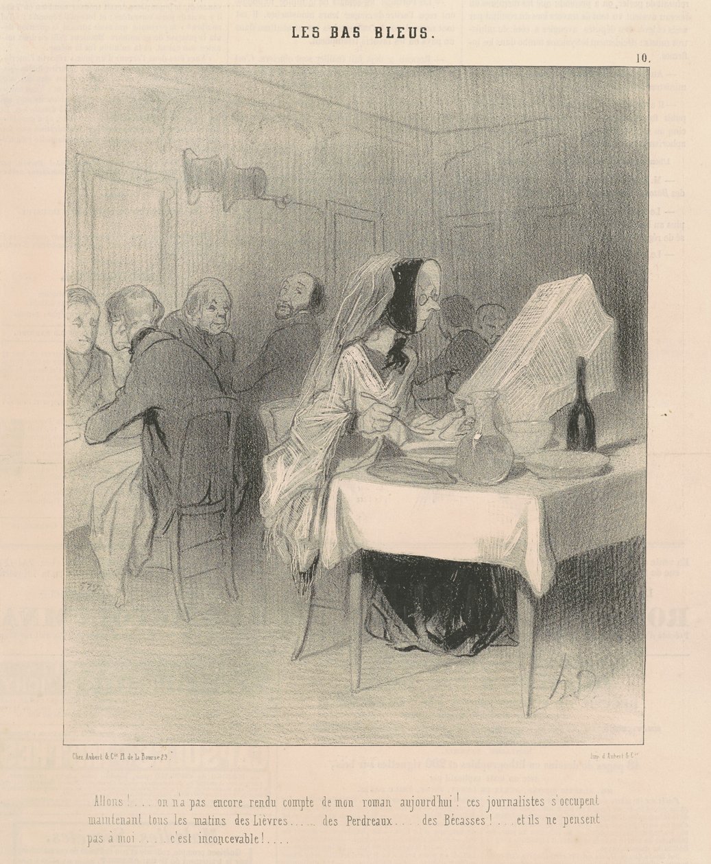 Lad os gå! ... Vi har endnu ikke rapporteret om min roman ... af Honoré Daumier