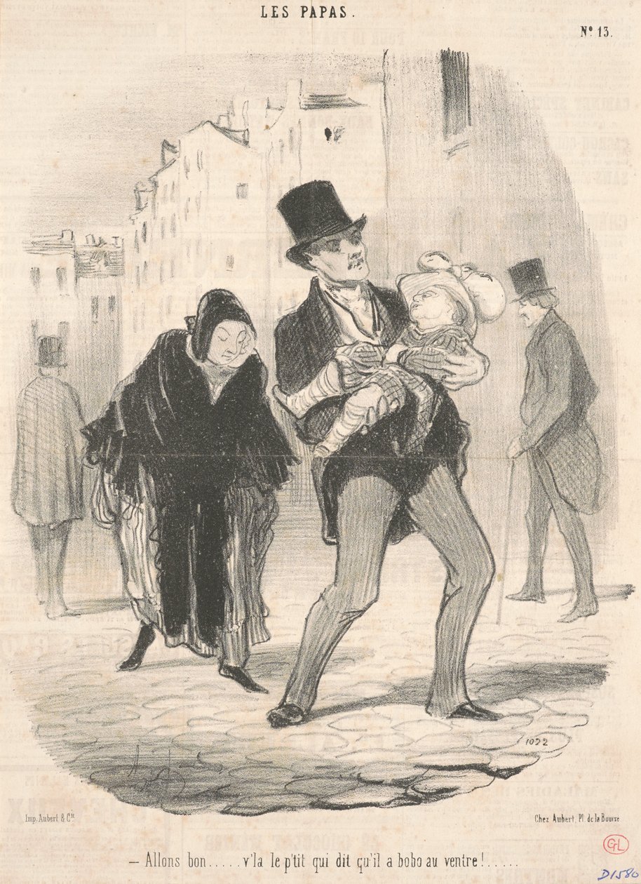 Kom nu... der er den lille, der siger... af Honoré Daumier