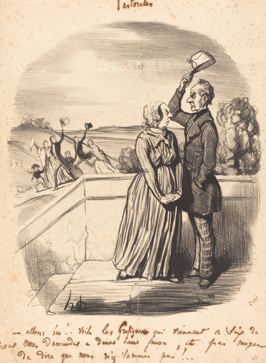 Kom så!...her er grafignonerne... af Honoré Daumier