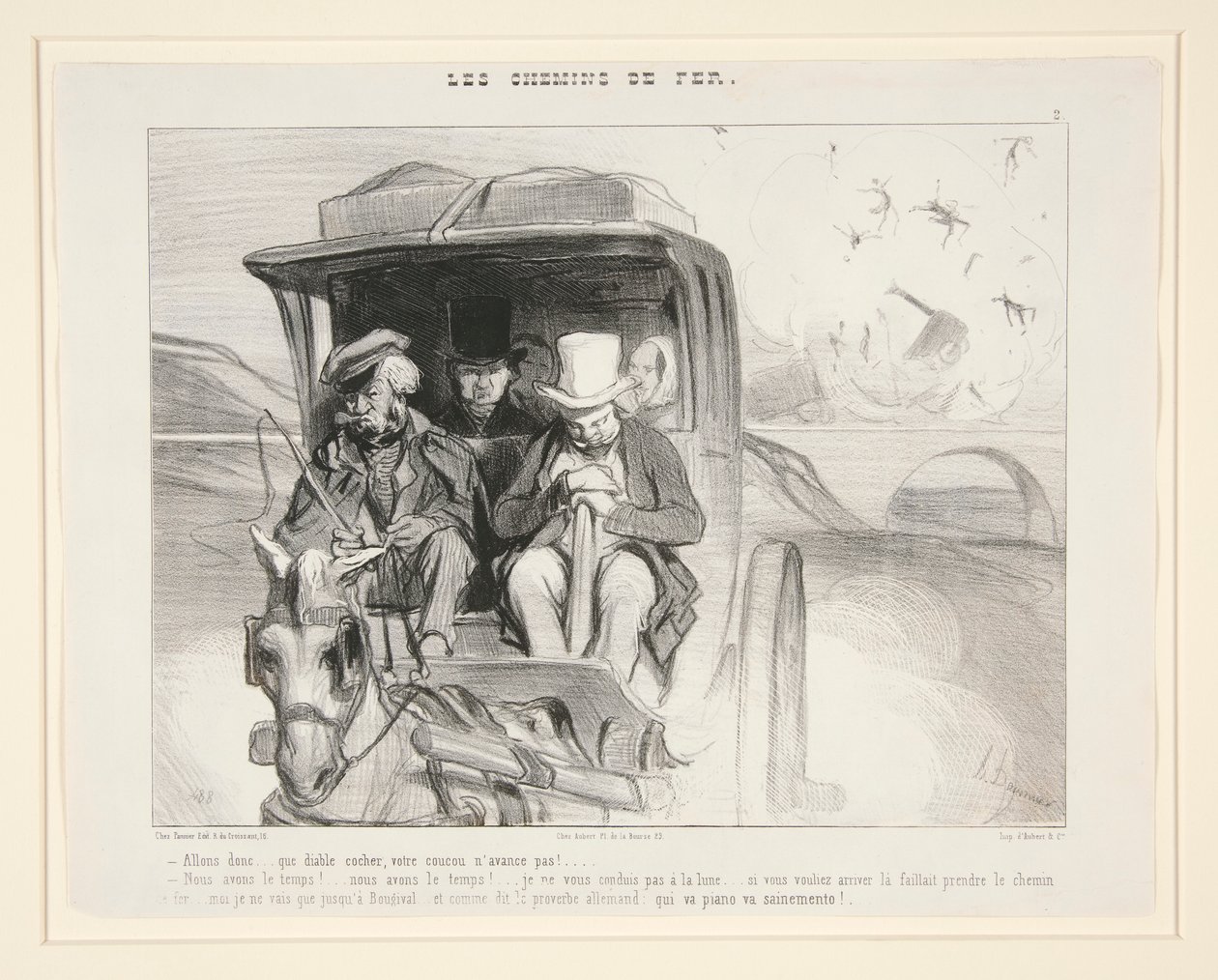 så lad os gå af Honoré Daumier