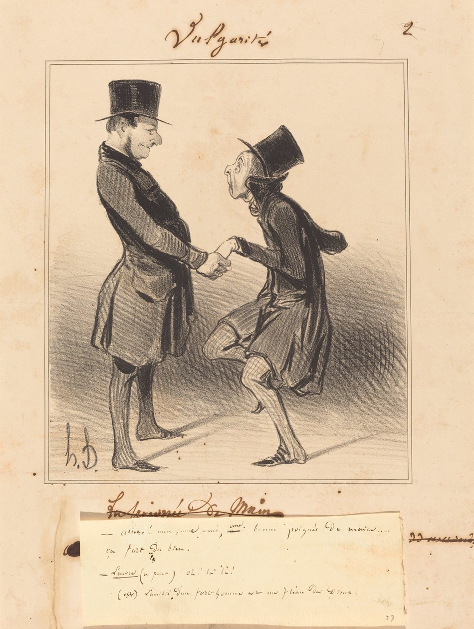Lad os gå! min unge ven, en god håndfuld... af Honoré Daumier