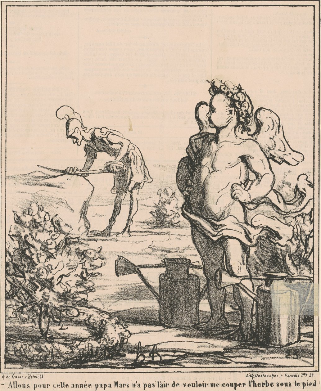 Lad os gå til året far marts... af Honoré Daumier