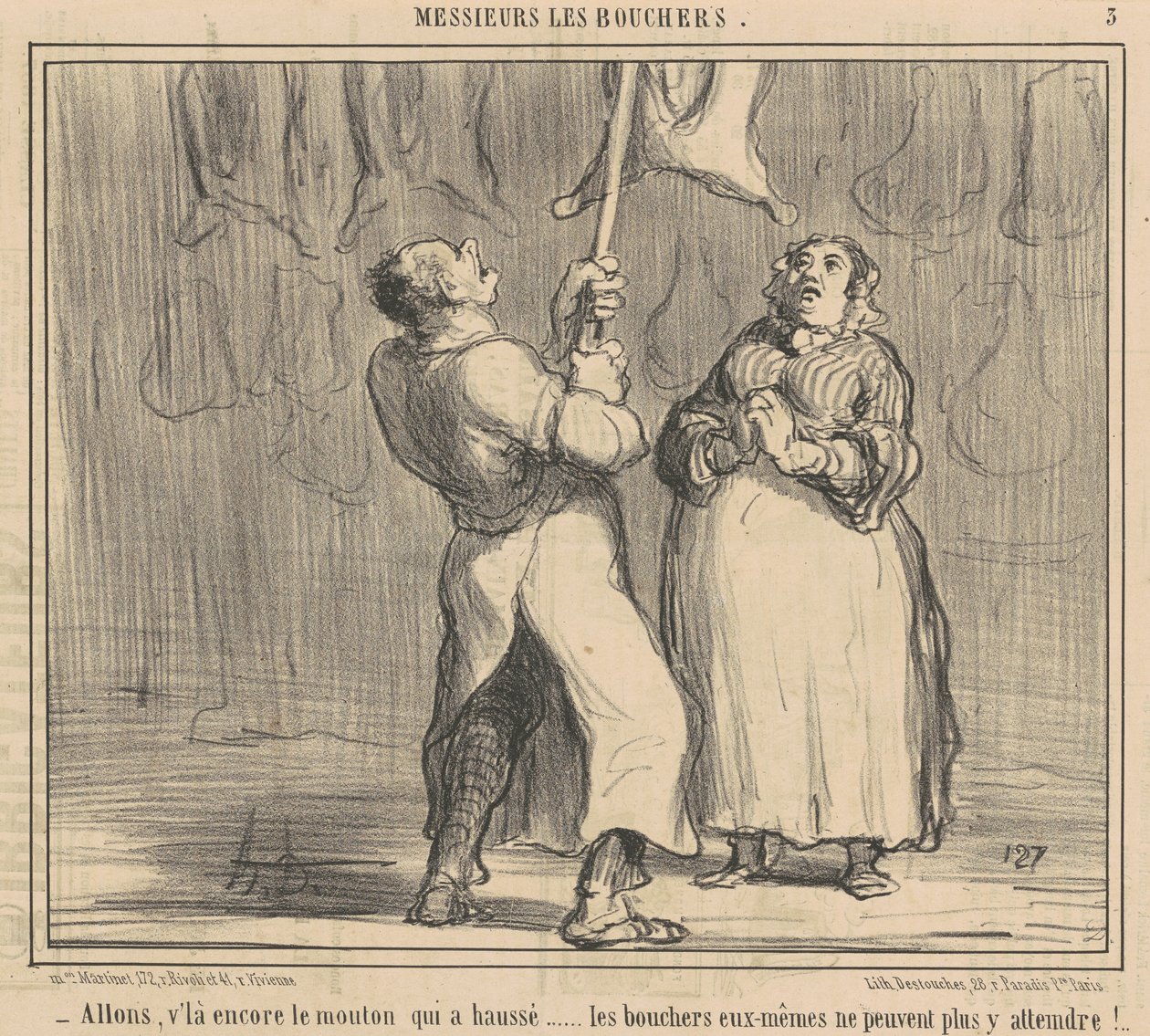 Kom nu, der er fåret igen, der har rejst sig af Honoré Daumier