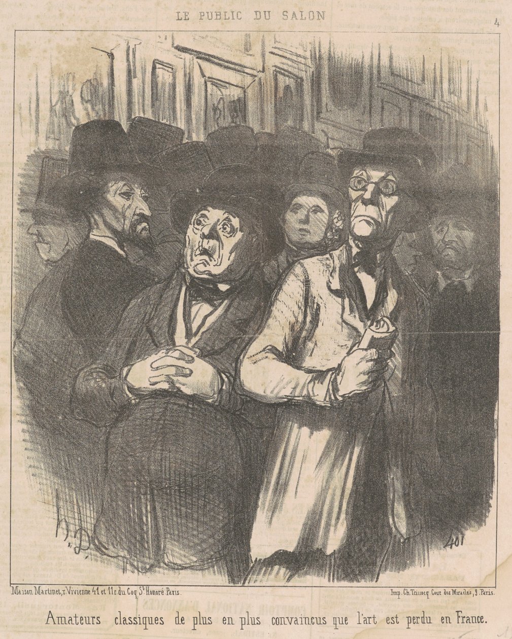 Klassiske amatører ... overbevist ... af Honoré Daumier