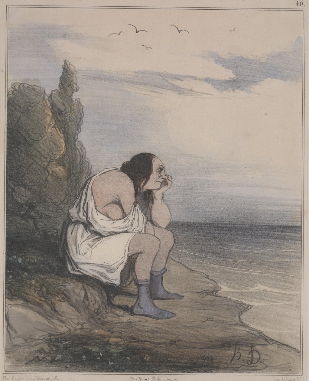 Oldtidshistorie, nr. 40: The Despair of Calypso (Ancient History, nr. 40: The Despair of Calypso af Honoré Daumier