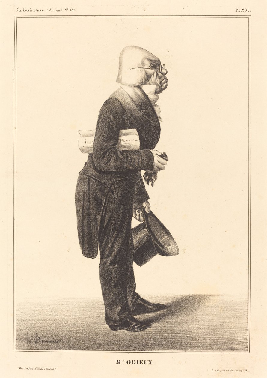 Antoine Odier af Honoré Daumier