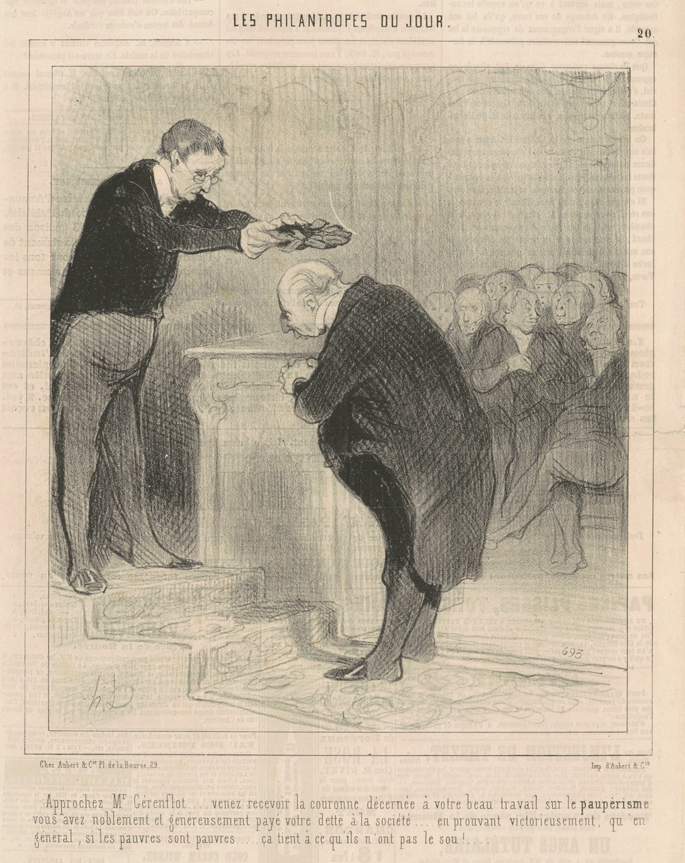 Henvend dig til hr. Gérenflot ... kom og modtag ... af Honoré Daumier