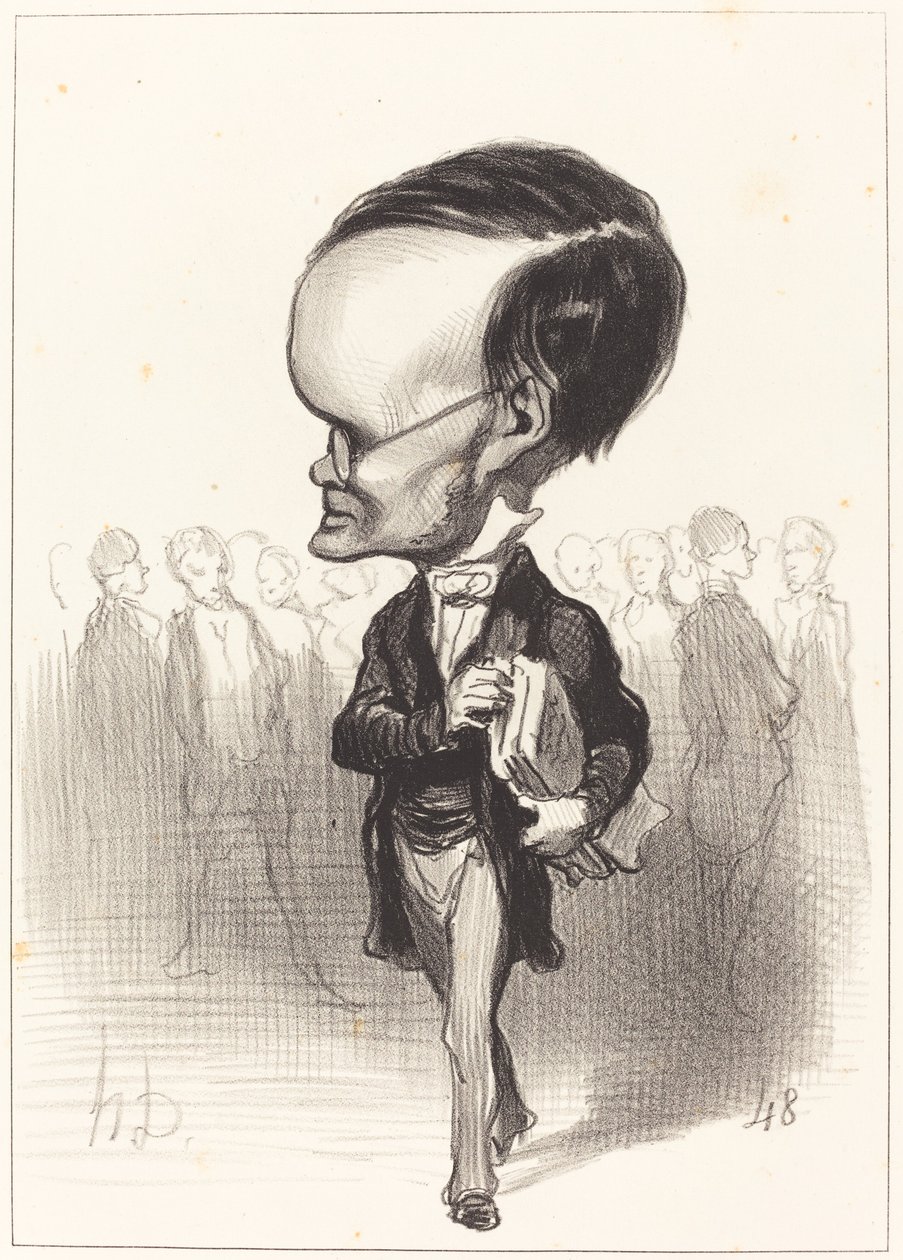Arm. Jacques Lherbette af Honoré Daumier