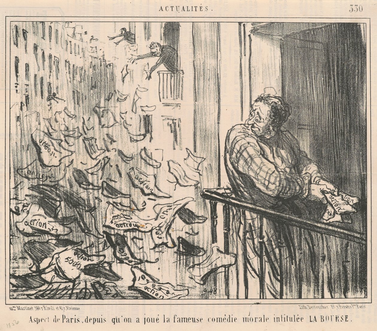 Aspekt af Paris, siden vi spillede... af Honoré Daumier