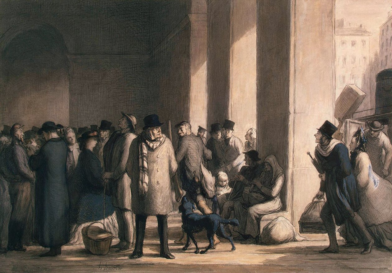 Ved Gare Saint-Lazare, 1860