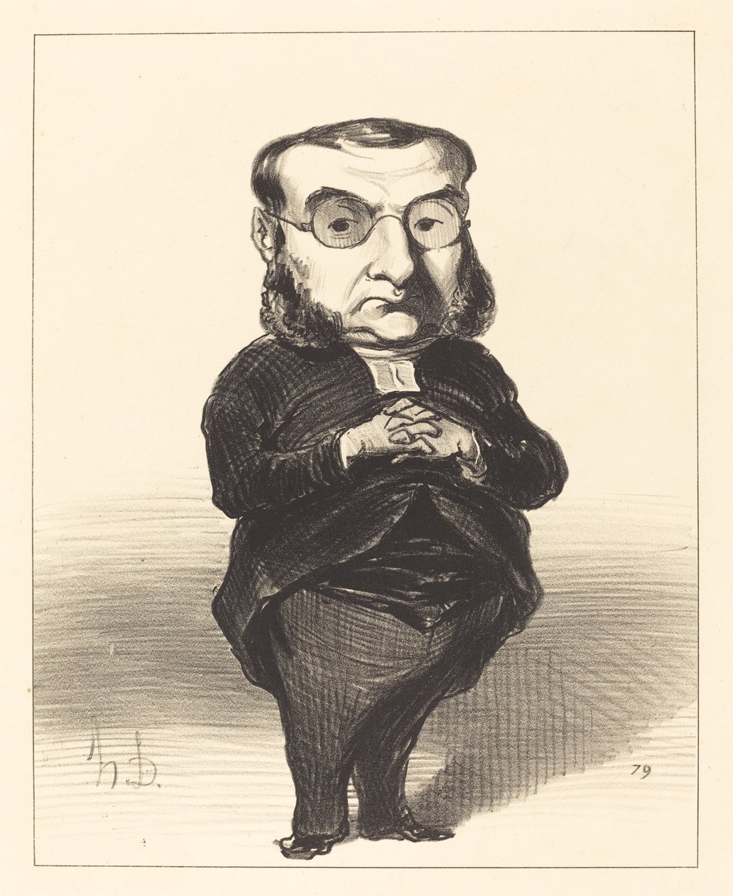 Ath. L. Charles Coquerel af Honoré Daumier