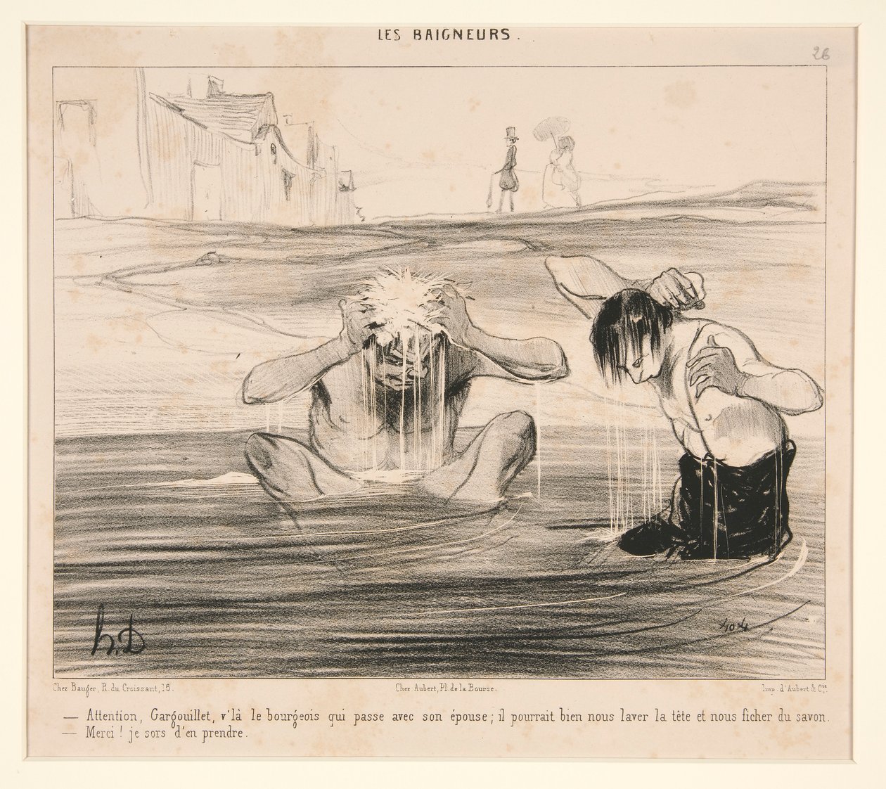 Forsigtig, Gargoyle, v af Honoré Daumier