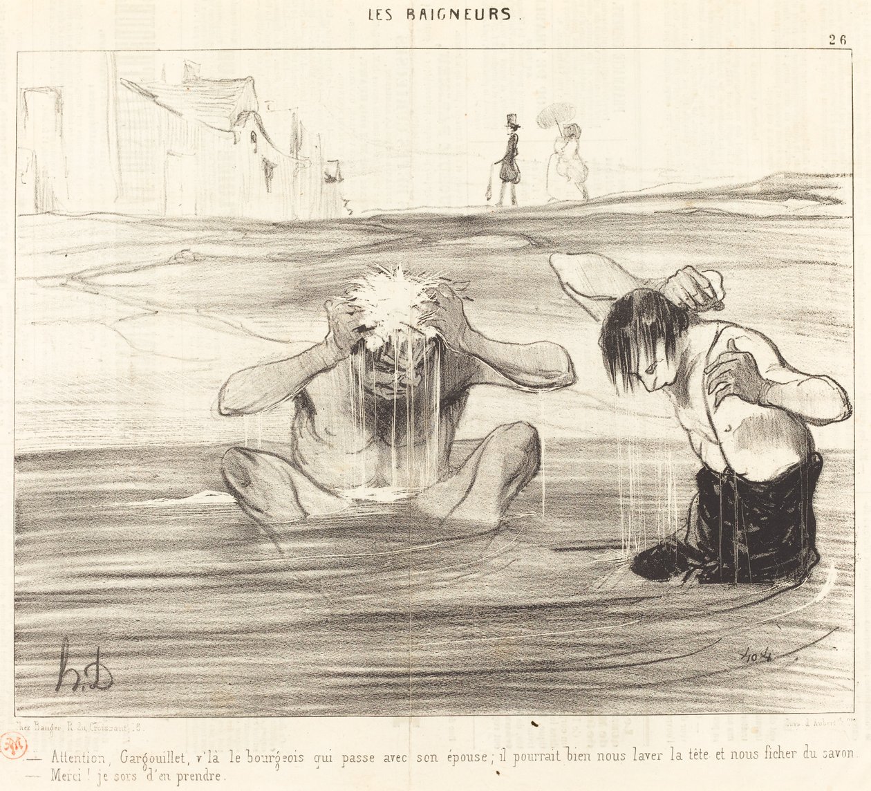 Pas på, Gargouillet, her kommer borgerskabet forbi... af Honoré Daumier