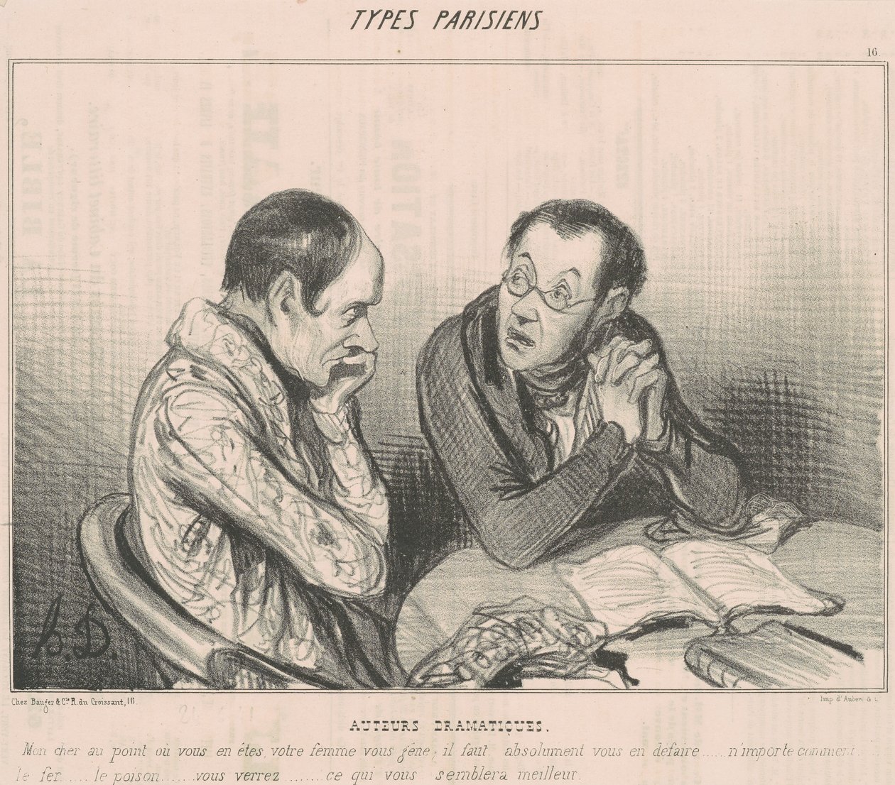 Dramatikere af Honoré Daumier