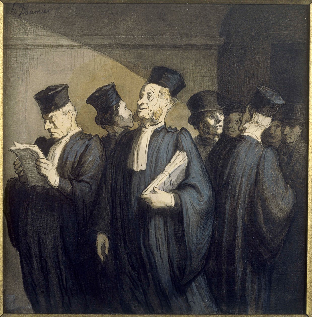 Inden høringen af Honoré Daumier