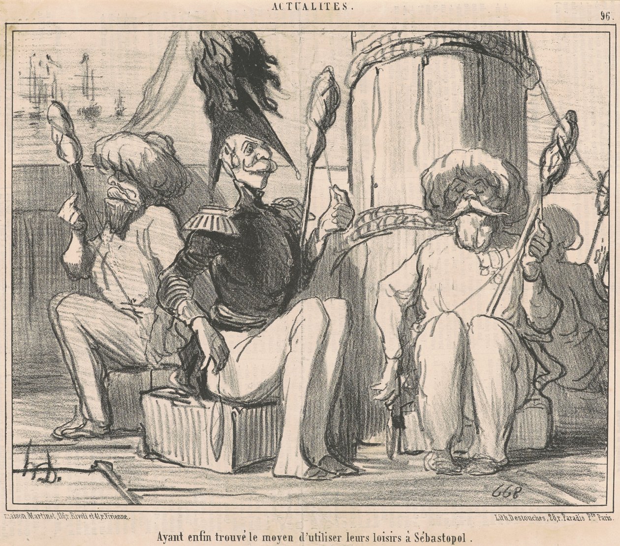 De har endelig fundet en måde at bruge deres hobbyer på! af Honoré Daumier