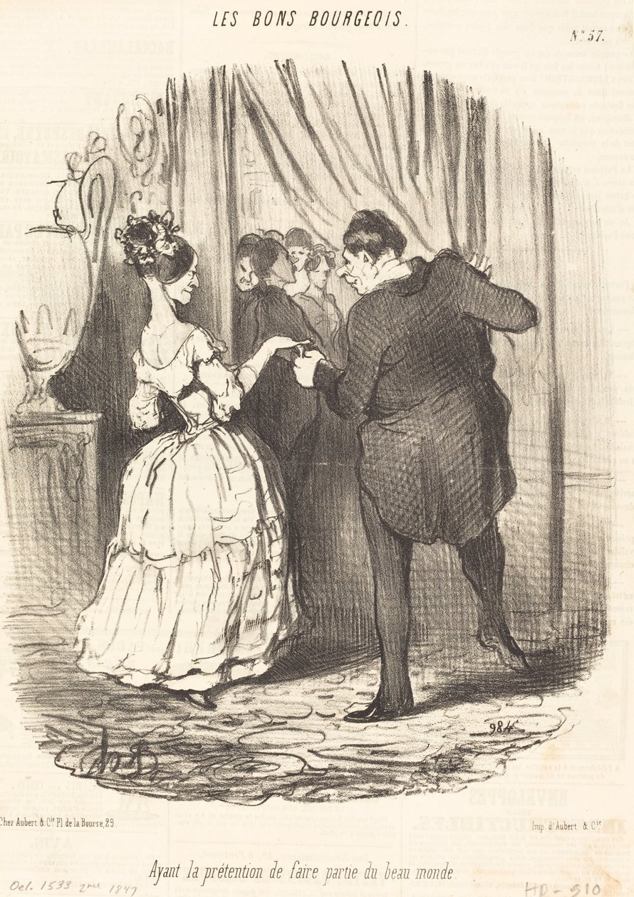 Påstår at være en del af den smukke verden af Honoré Daumier