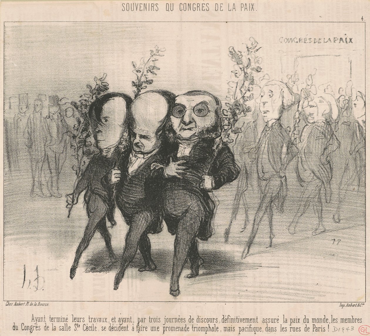 Efter at have afsluttet deres arbejde... af Honoré Daumier