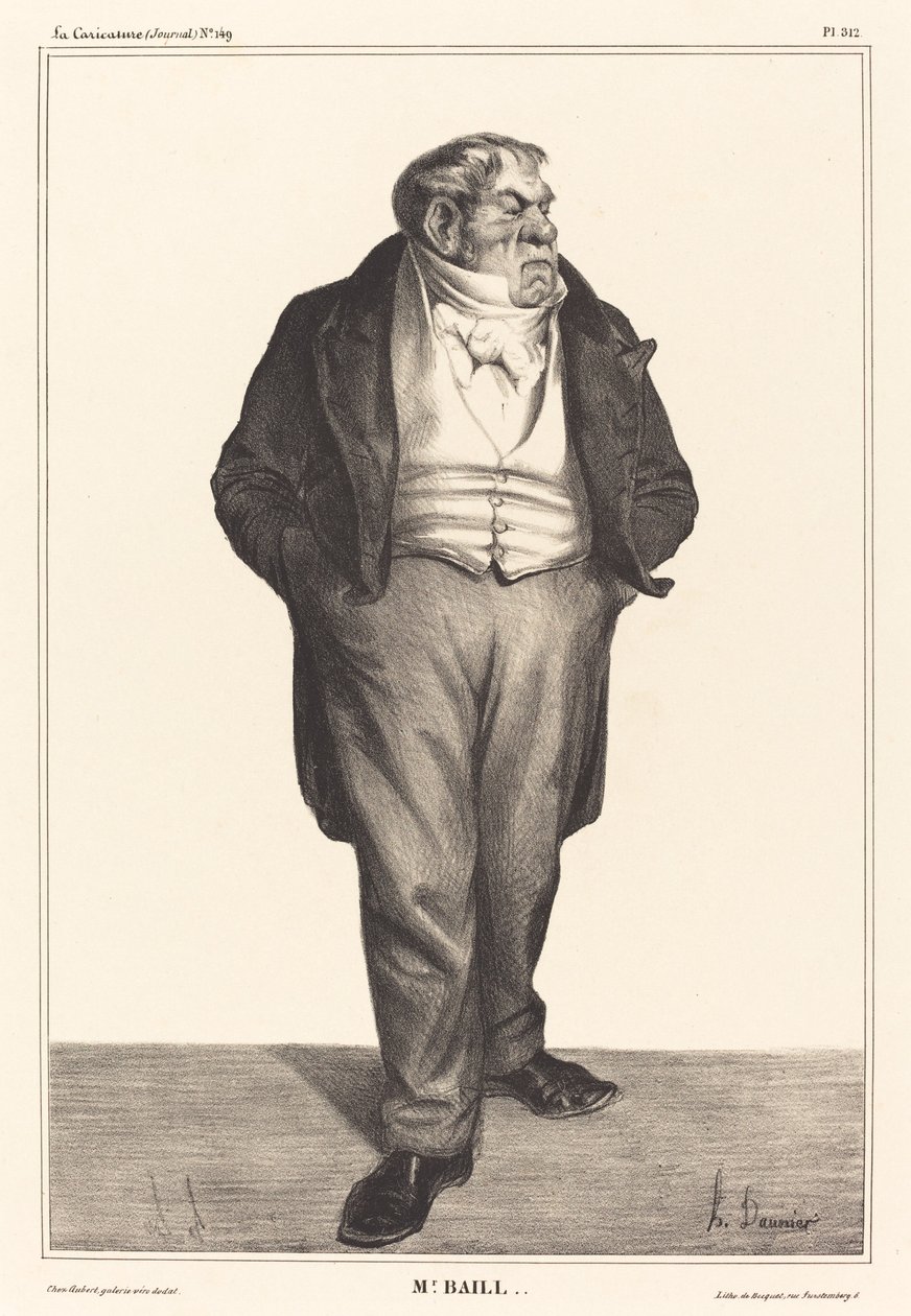 Baillot af Honoré Daumier