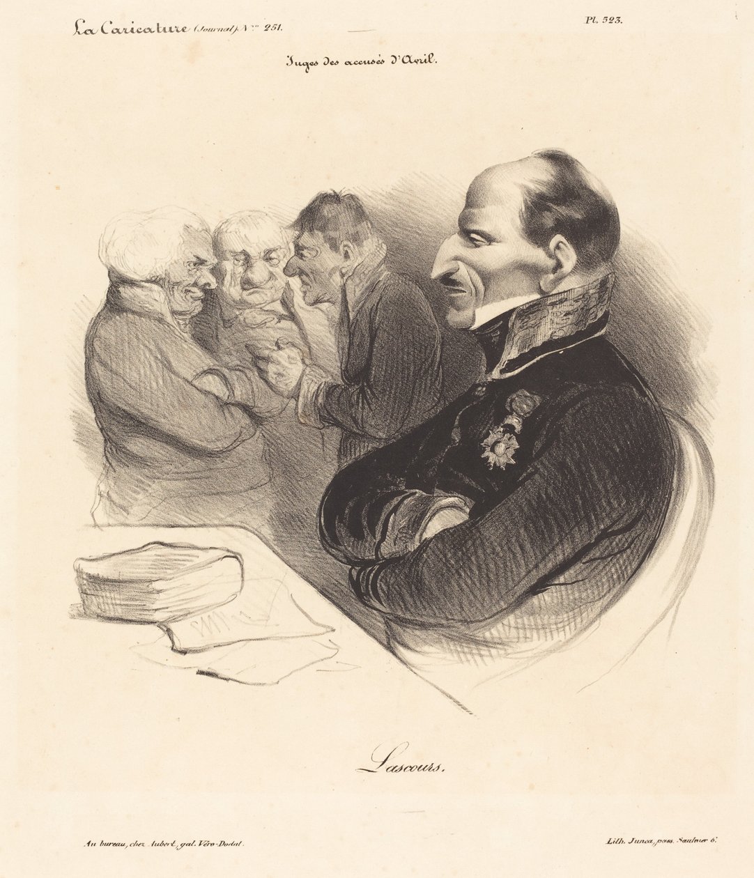 Baron de Lascours af Honoré Daumier