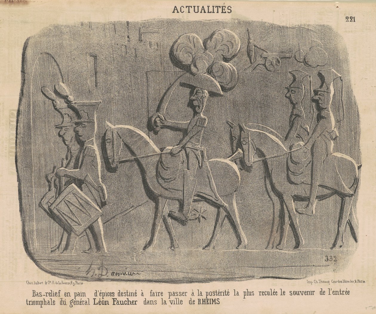 Honningkager bas-relief... af Honoré Daumier