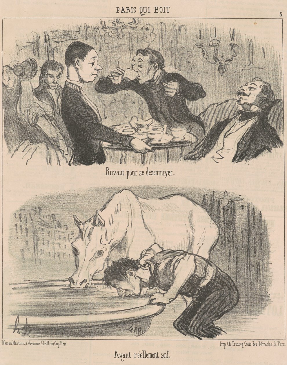 Savler for at kede sig af Honoré Daumier