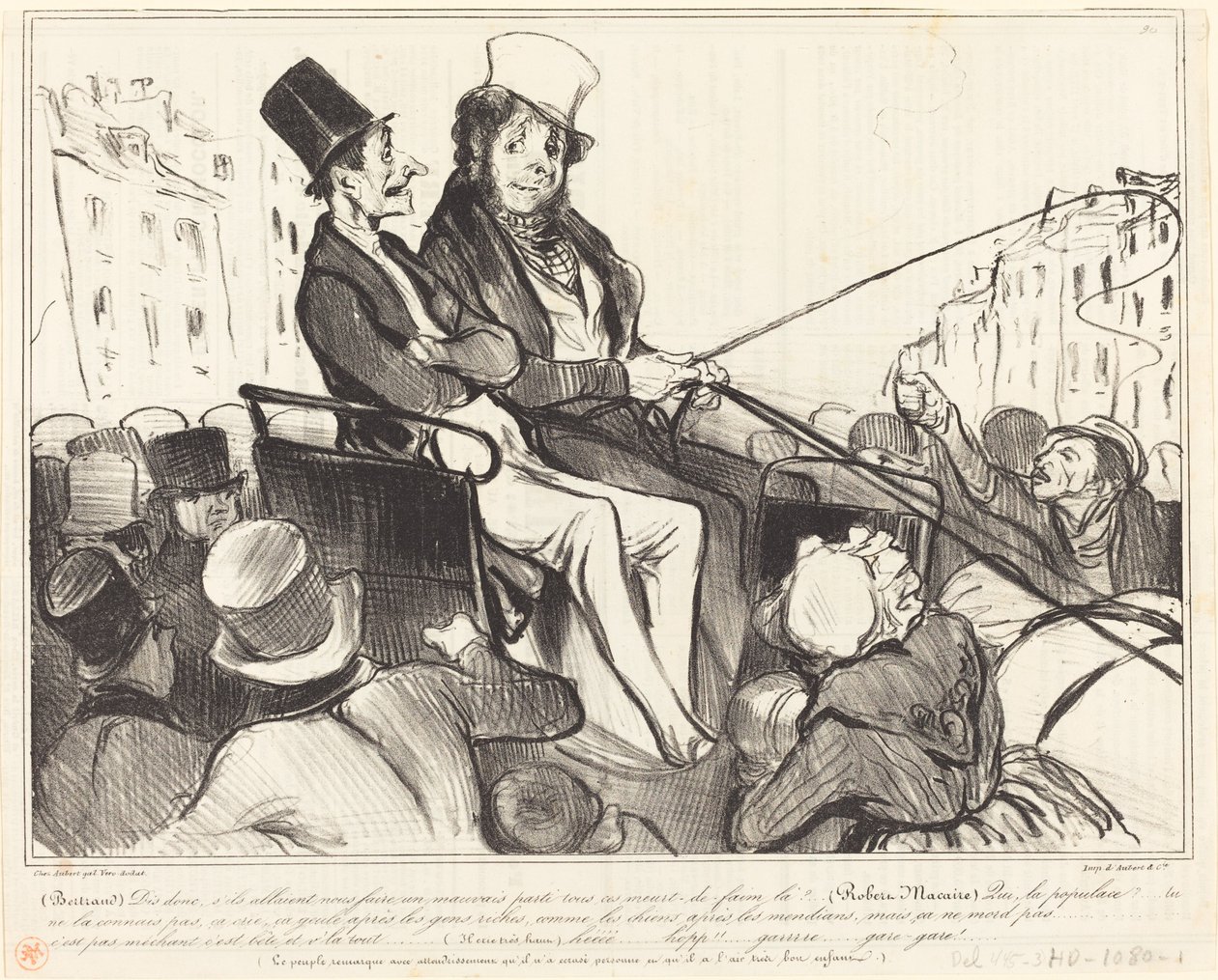 Bertrand, fortæl mig, hvis de skulle få os til at... af Honoré Daumier