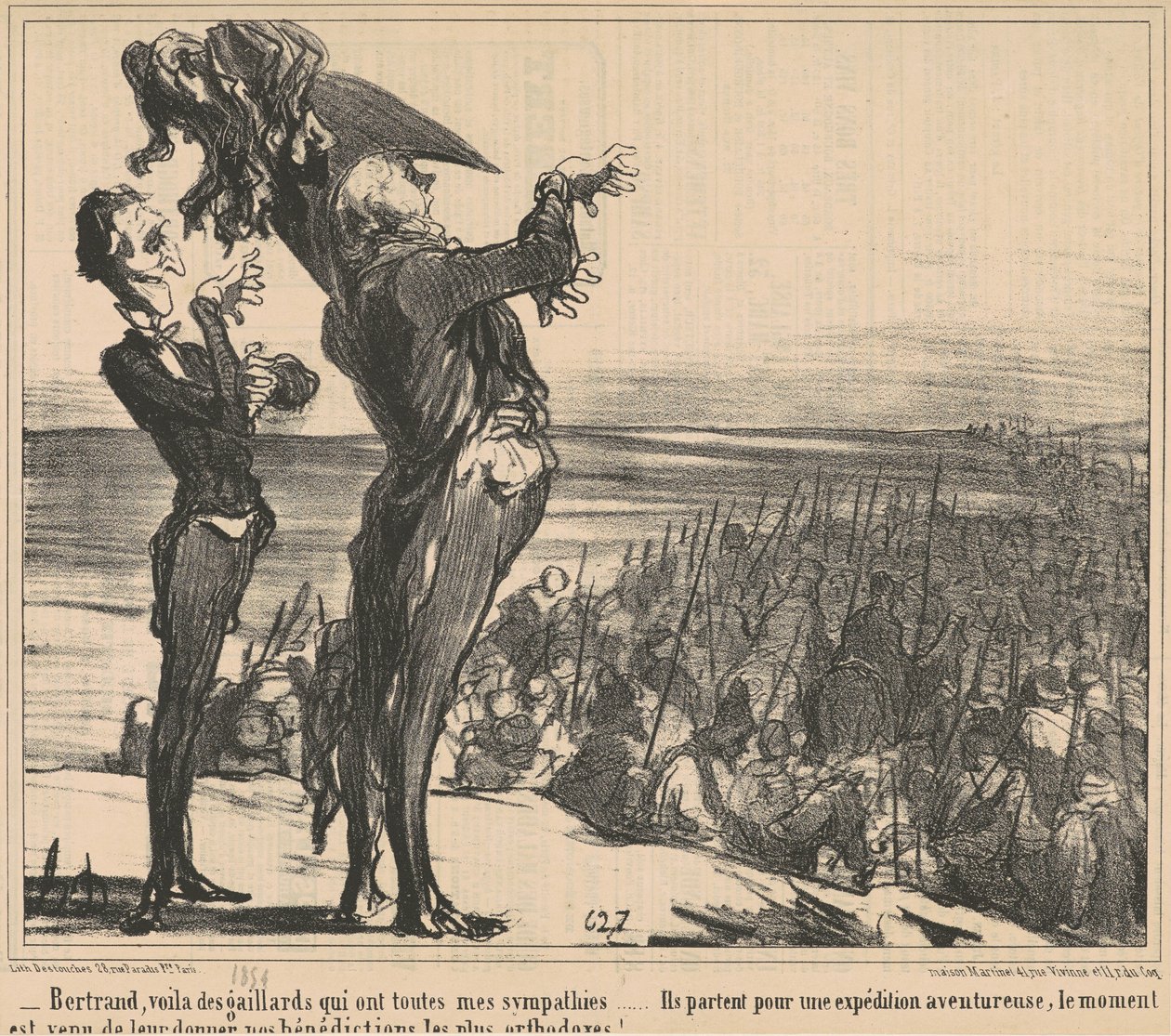 Bertrand, her er nogle fyre... af Honoré Daumier